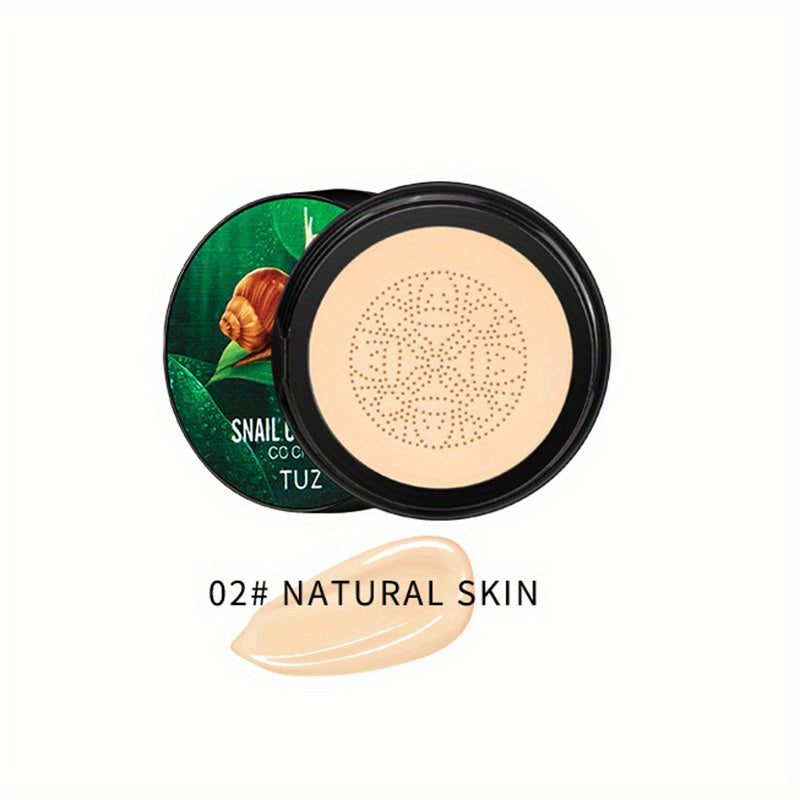 Snail Collagen Mushroom Head Air Cushion CC Cream BB Cream, Face Concealer Air Cushion Cream Brightening Moisturizing Foundation Cream Waterproof And Long-lasting Face Makeup