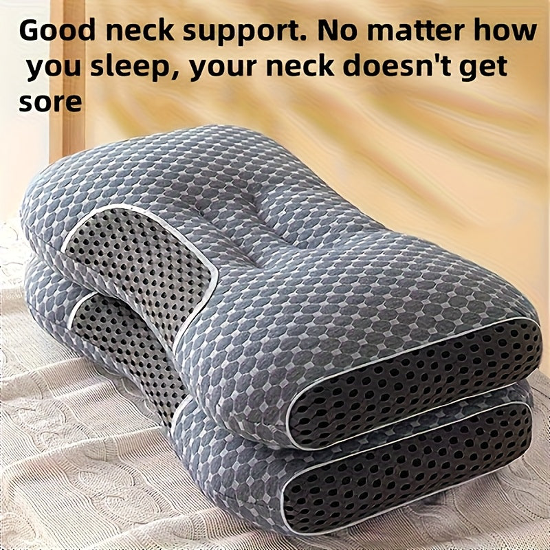 Four-Season Cervical Pillows - Neck Support, Suitable for Side And Back Sleepers, Ergonomically Designed with a 3D Quilted Surface, Breathable Fabric, an Ideal Christmas Gift for Neck Protection And Sleep Comfort, Neck Pillow