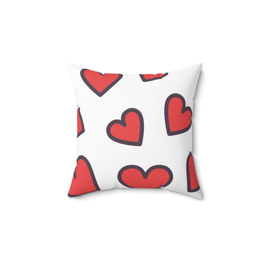 Valentine Heart Throw Pillow – "Be Mine" Decorative Accent Pillow