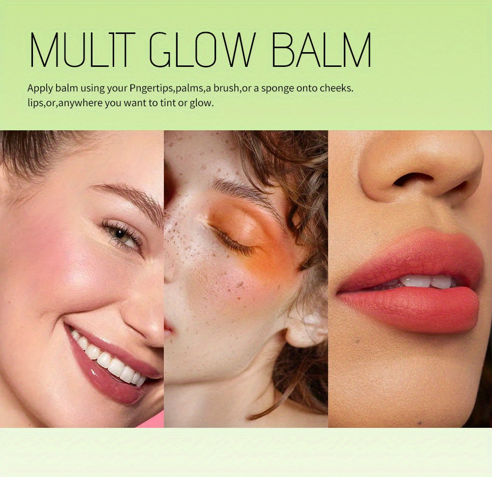 15g Multi-Tasking Rouge Blush Cream Stick - Natural Matte Finish, Expanding Color, Highlighting, Contouring, Solid Blush for Face and Lips - Long-Lasting, Easy to Apply, Buildable Coverage, Cruelty-Free, Travel-Friendly