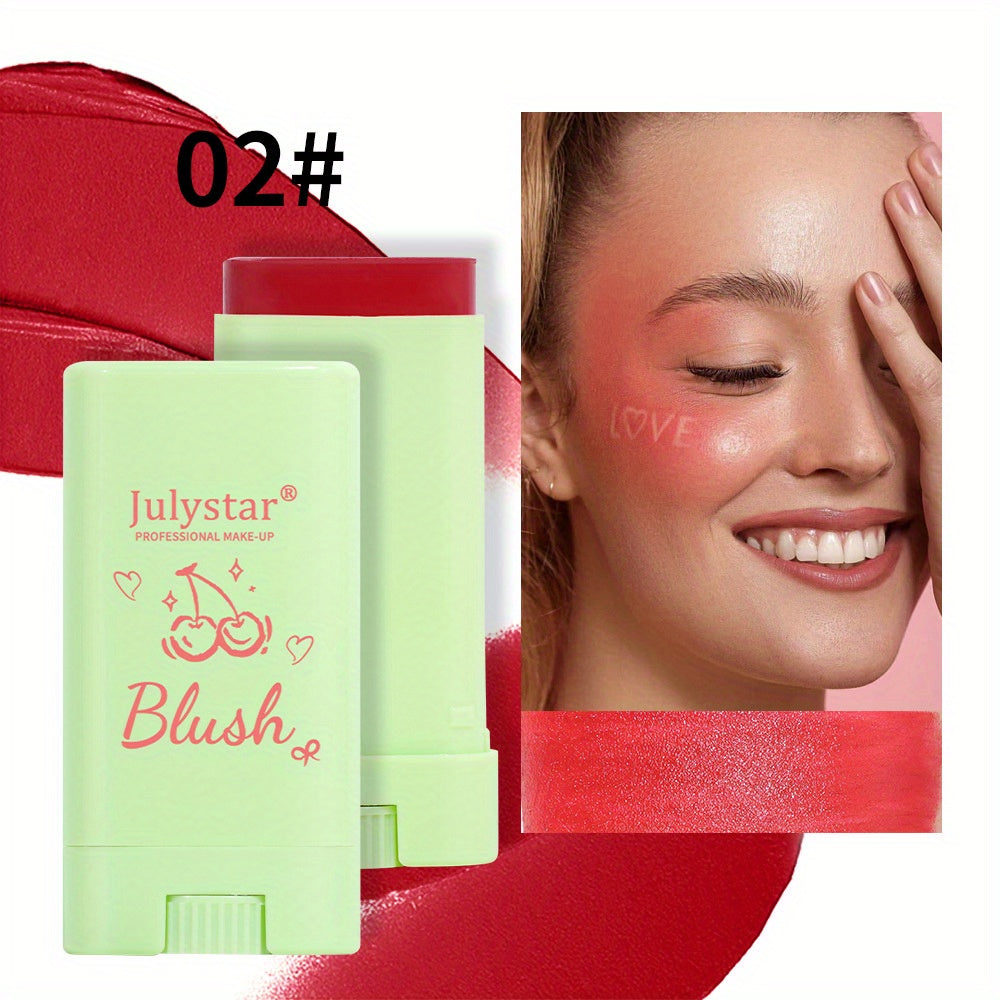 15g Multi-Tasking Rouge Blush Cream Stick - Natural Matte Finish, Expanding Color, Highlighting, Contouring, Solid Blush for Face and Lips - Long-Lasting, Easy to Apply, Buildable Coverage, Cruelty-Free, Travel-Friendly