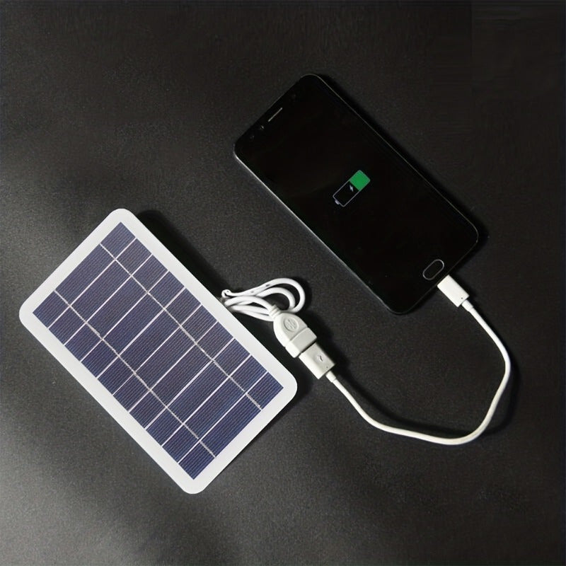 AFGVK Solar Portable Charger: Ideal for Outdoor Travel and Camping - USB Charging, Mobile Power, Flashlight, Fan - Suitable for 36V and Below Devices