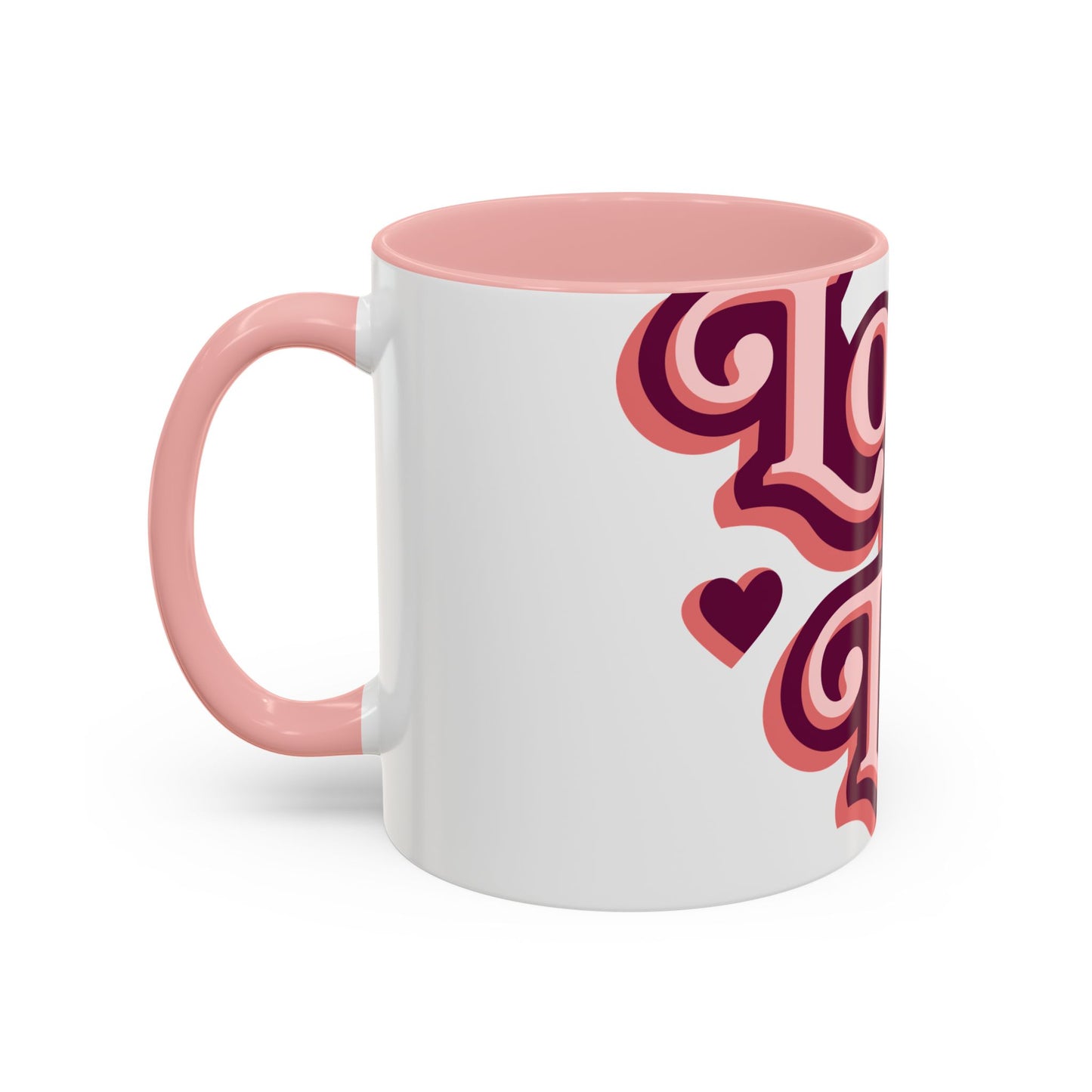 Accent Coffee Mug — "Love Is Love" Retro Pride Mug (11/15oz)