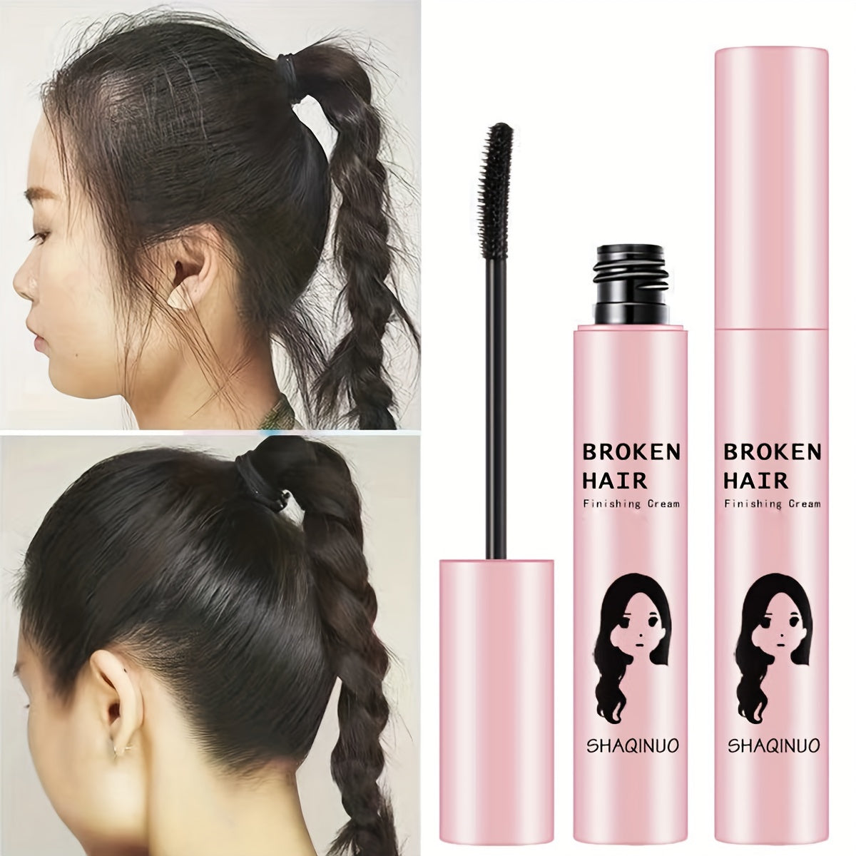 Small Broken Hair Finishing Cream, Hair Wax Stick For Taming Hair And Frizz Control