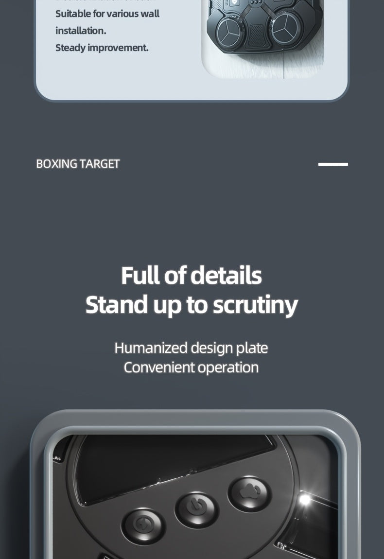 Smart Adult Music Boxing Machine Wall Target Punching Bag Fitness Training Equipment Electronic Reaction Target, Best for Christmas, Perfect for Thanksgiving, Boxing Equipment, Music Boxing Machine, Punching/boxing Bag