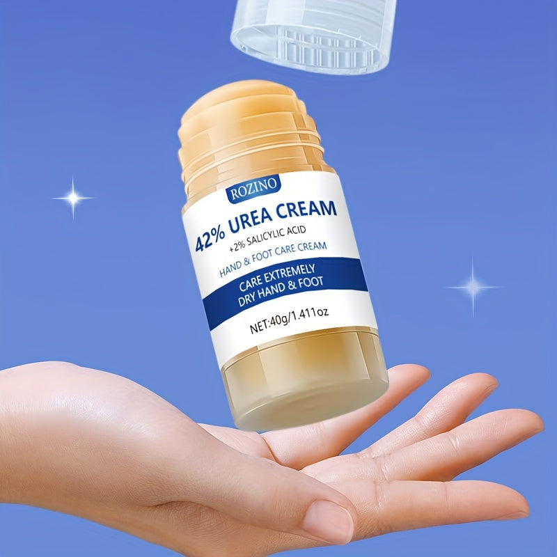 1.41oz Urea Cream Stick 42% Plus Salicylic Acid 2%, Foot Cream For Dry Cracked Feet Heels Knees Elbows Hands, Moisturizer Toenail Softener For Feet Care