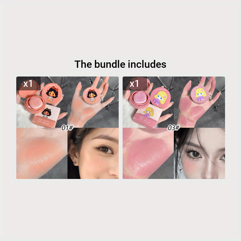 Peachy Keen Blush Cream - Air Cushion Blush for Natural Nude Makeup Look, Matte Monochrome Contour Rouge, Brightening Skin Tone, Lightweight, Buildable, Long-Lasting, Paraben-Free - Enhance Your Temperament with a Healthy Glo