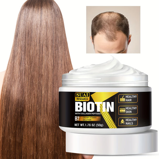 Hair Growth Cream, Natural Hair Growth Cream For Thicker Longer Fuller Hair, Rejuvenates The Follicles & Strengthens The Hair