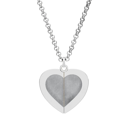 Engravable Hidden Message Heart Necklace — Personalized Secret Message Pendant