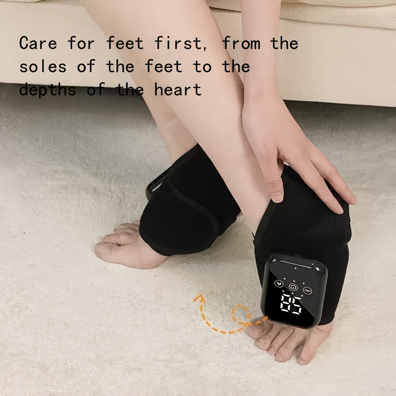 Electric Heated Foot And Joint Massager with Warming And Hot Compress Features, Adjustable in Three Temperature Settings, Providing Comfortable Vibrations for Home Use, Especially for The Knees.