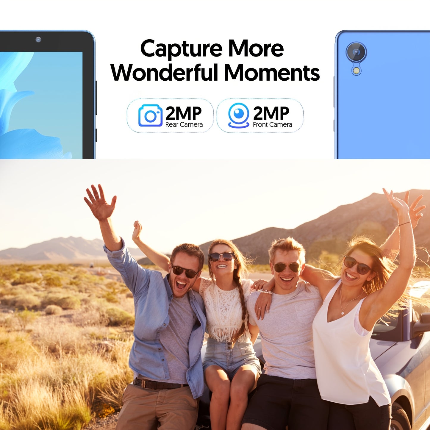 10-Inch Android 14 Tablet, Quad-Core Processor 4GB(2+2) RAM 32GB ROM, Large-Capacity Tablet, HD Touch Screen, Dual Cameras, Large-Capacity Battery, 1280 * 800 IPS Screen, Wifi (Blue), Tablet, Pad