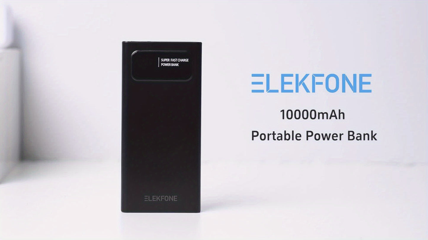 10000mAh 22.5W Fast Charging Power Bank, Ultra-Thin and Lightweight, PD 3.0 USB-C Input/Output, Compatible with Mobile Phones and Tablets