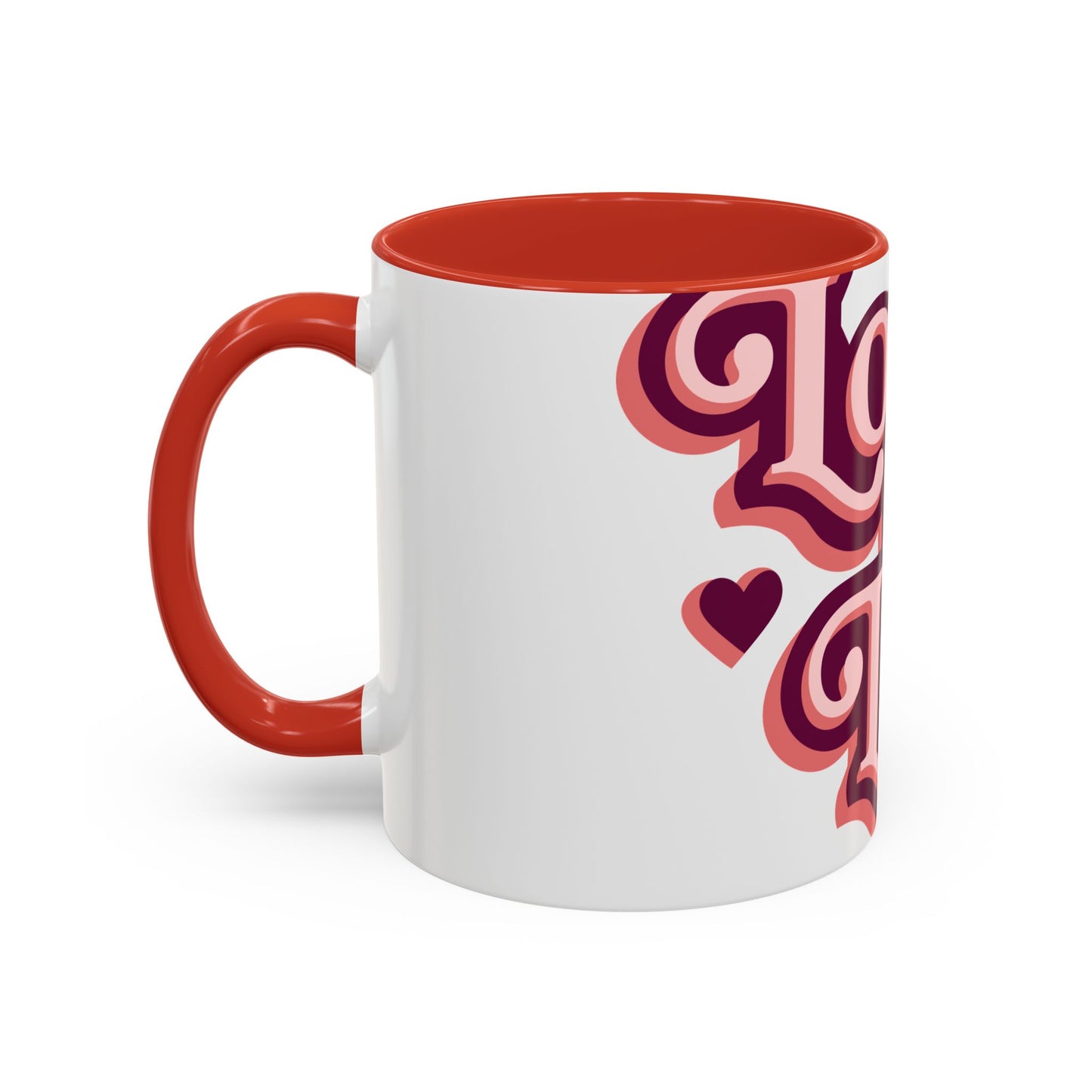 Accent Coffee Mug — "Love Is Love" Retro Pride Mug (11/15oz)