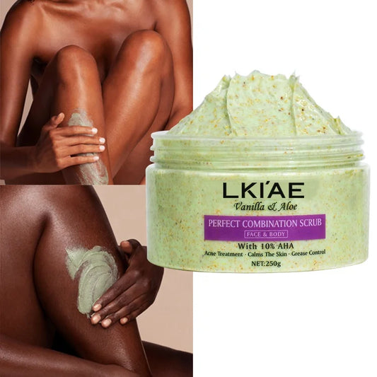 Ailke All Natural Aloe Vera Grease Control Pimples Facial Korean Body Wash Organic Body Scrub for Acne Skin