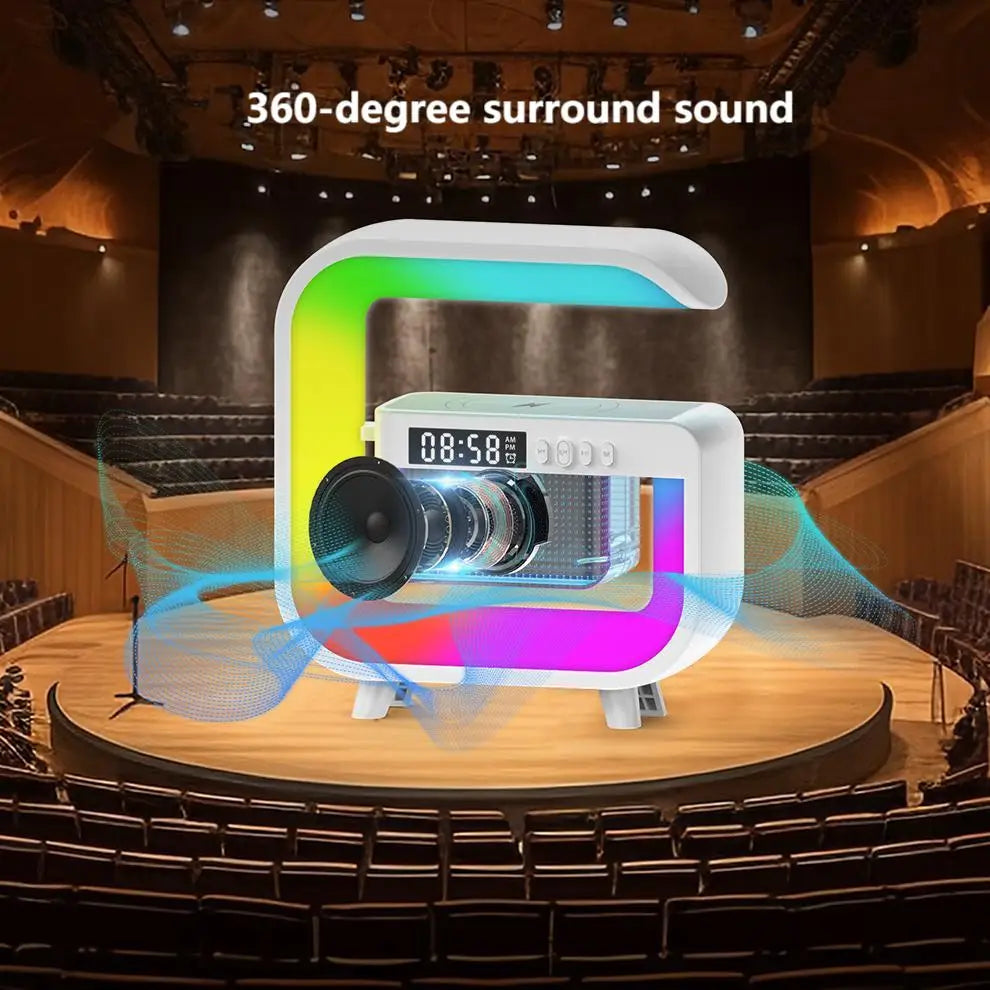 Hot Selling G3 Mini Wireless Speaker Multi Function Led Light Speaker Wireless Charging Desktop Indoor Music Player