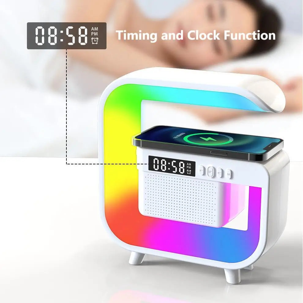 Hot Selling G3 Mini Wireless Speaker Multi Function Led Light Speaker Wireless Charging Desktop Indoor Music Player