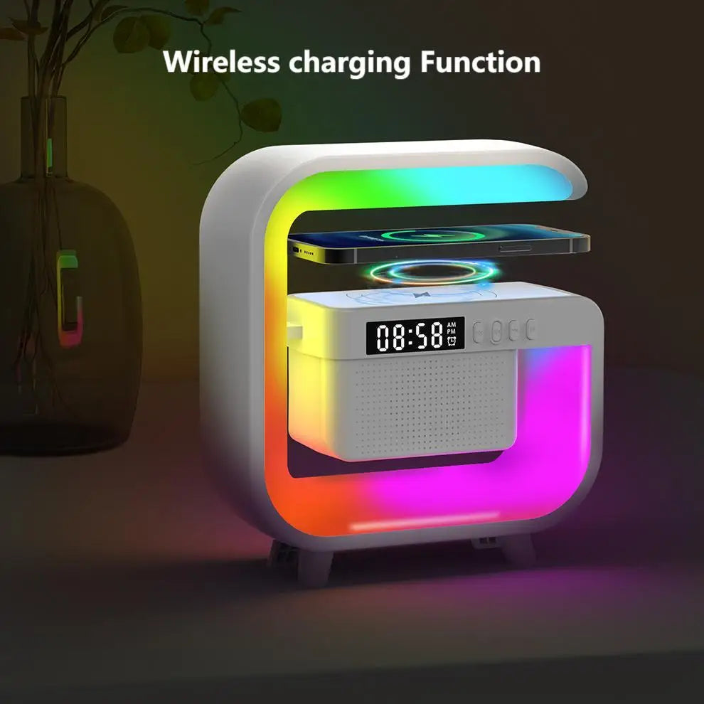 Hot Selling G3 Mini Wireless Speaker Multi Function Led Light Speaker Wireless Charging Desktop Indoor Music Player