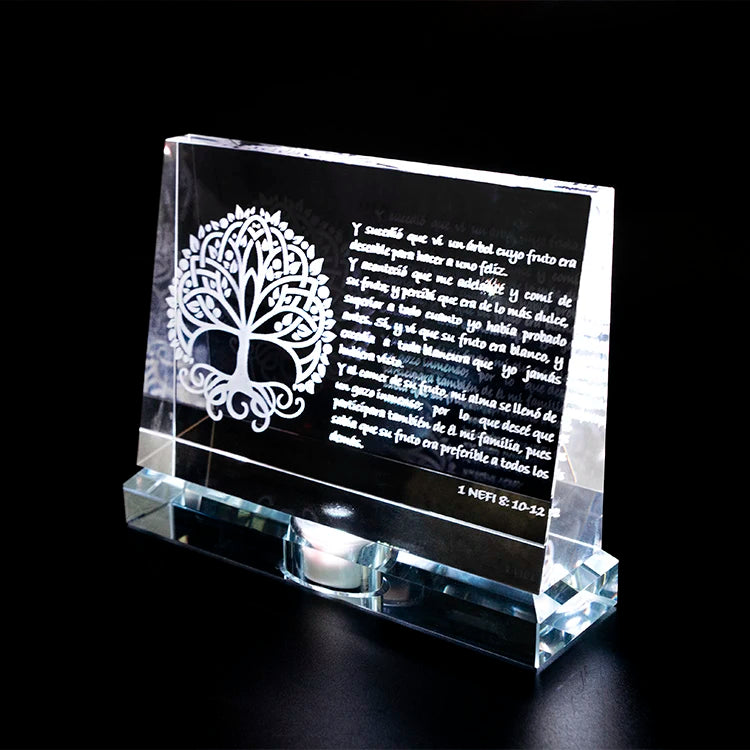 Guangzhou Wholesale New Design K9 LED Crystal Trophy Award Personalized Custom 3d Laser Engraving logo Crystal Glass Trophies