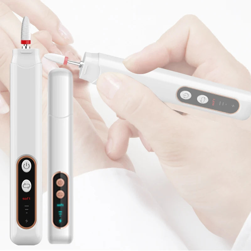 Electric Rotation Multi-speed Adjustable Speed Manicure Pliers Nail Grinder Curing Nails Portable Home Nail Art Special
