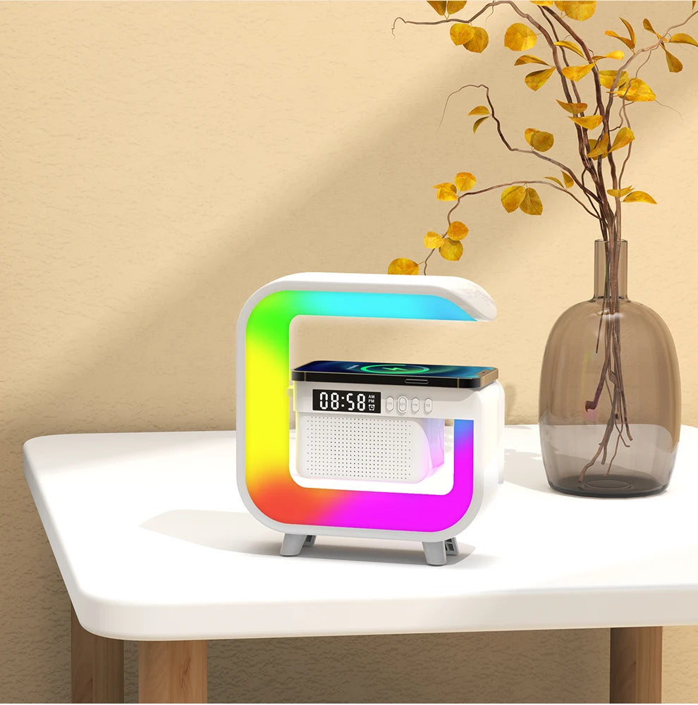Hot Selling G3 Mini Wireless Speaker Multi Function Led Light Speaker Wireless Charging Desktop Indoor Music Player