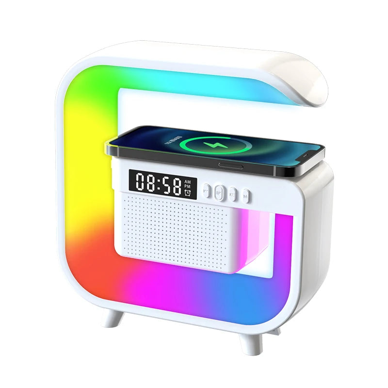 Hot Selling G3 Mini Wireless Speaker Multi Function Led Light Speaker Wireless Charging Desktop Indoor Music Player
