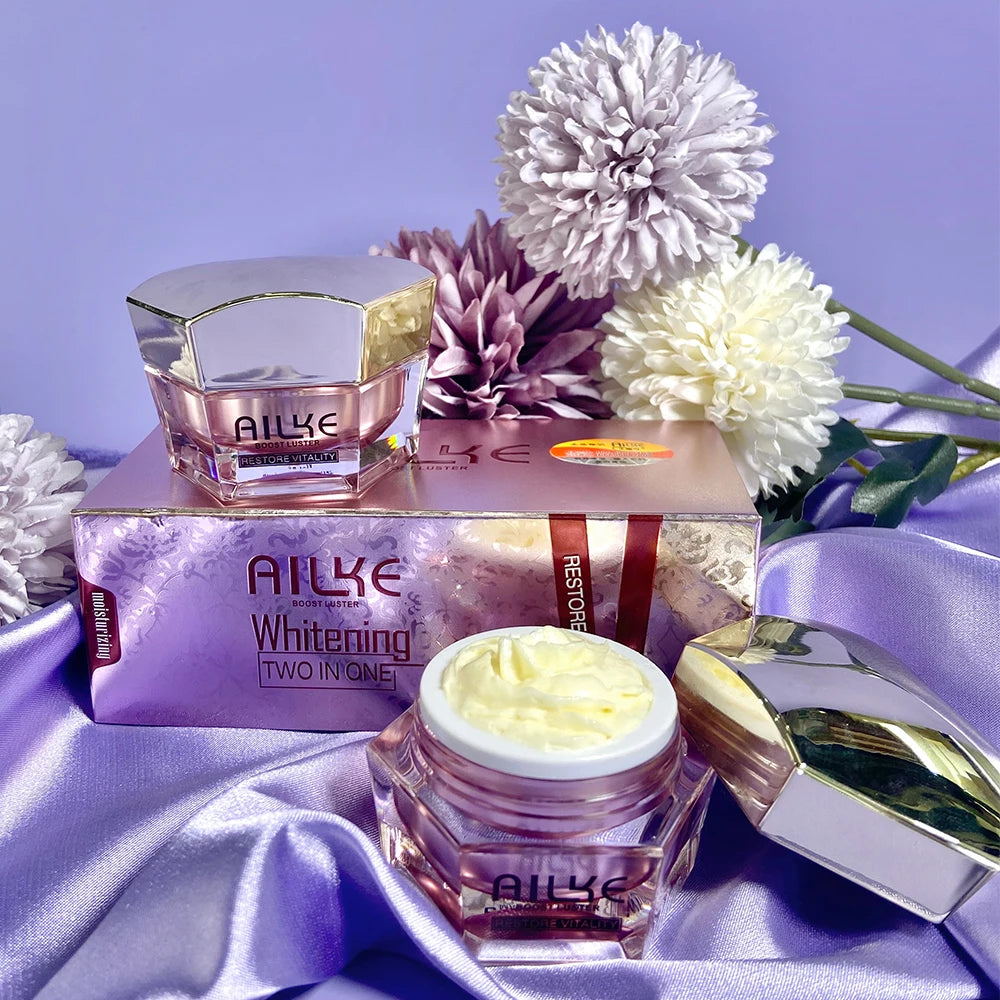 AILKE Whitening Face Cream, Reduce Wrinkles, Spots, Freckles, Lightening Skin With Collagen, Hyaluronic Acid, for Women, Men