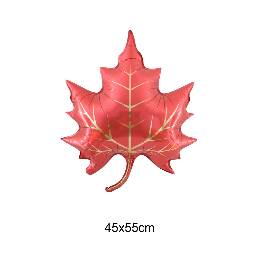 Thanksgiving Theme Party Decorations Maple Leaf Nut Squirrel Balloons Jungle Animals Party Decor Supplies Kids Gifts