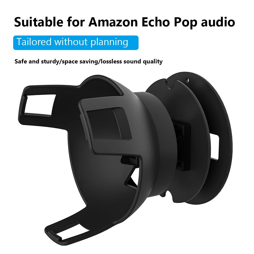 Echo Pop Wall Mount Holder For Amazon Alexa Echo Pop Smart Speaker Outlet Holder Space Saving Bracket With Cord Management Stand