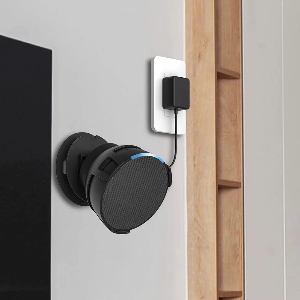 Echo Pop Wall Mount Holder For Amazon Alexa Echo Pop Smart Speaker Outlet Holder Space Saving Bracket With Cord Management Stand