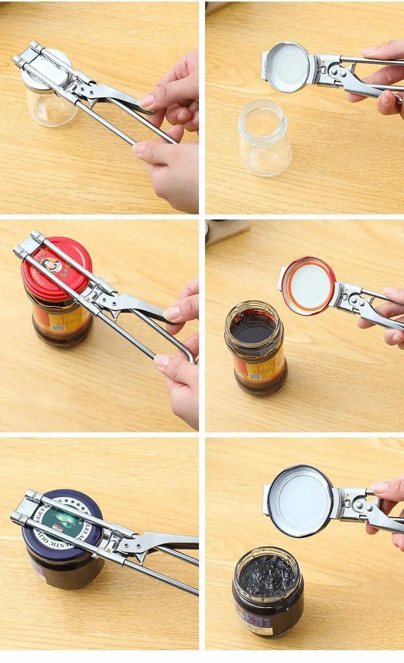 Multi-Function Bottle Opener Retractable Stainless Steel Labor-Saving Kitchen Tools Glass Jars Beer Cap Opener Magnetic Suction
