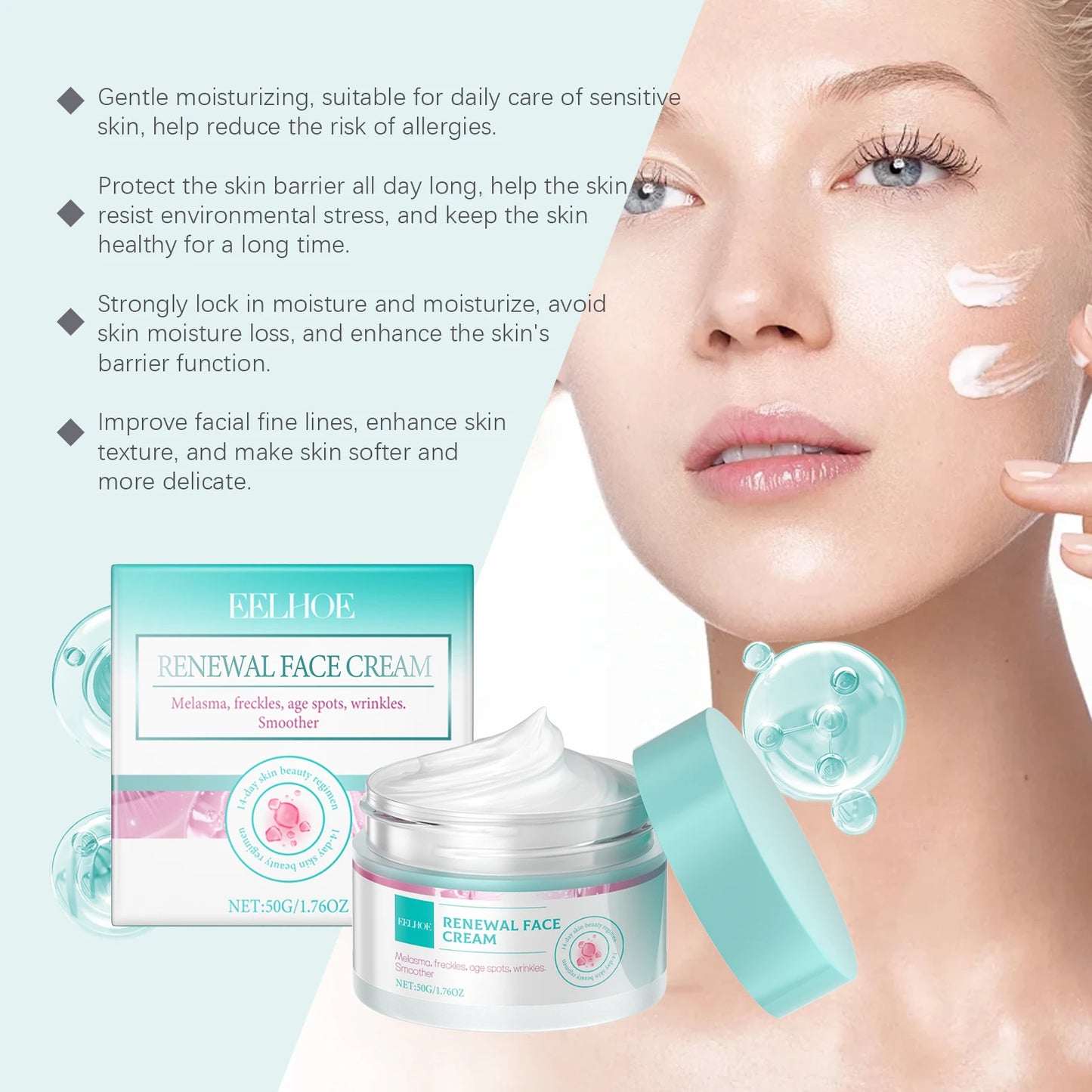 Collagen Firming Facial Cream Renewal Deep Nourish Reduce Dark Spots Freckles Brightening Smooth Skin Lifting Firming Cream