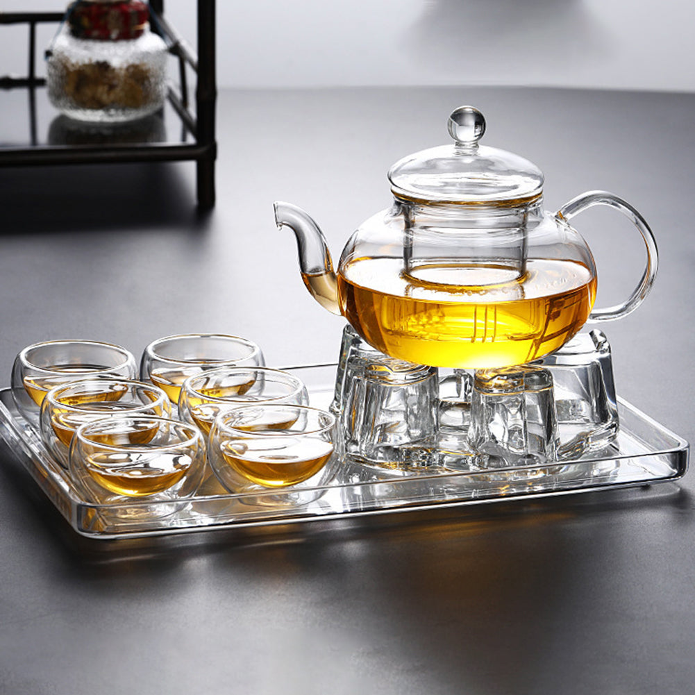 1/2/4pcs Double Layer Glass Tea Cup Set Transparent Drinkware Coffee Milk Water Mug Multi-Purpose Brewings Tea Cup Kitchen Tools