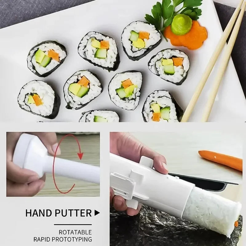 1PC Home DIY Roller Rice Mold Cylindrical Barrel Sushi Maker Sushi Maker Kitchen Tools