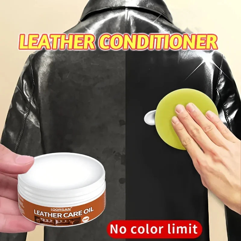Multi-functional Faux Leather Care Kit-Faux Leather Seat Conditioner and Protector,Interior Polish and Restoration Paste for Car