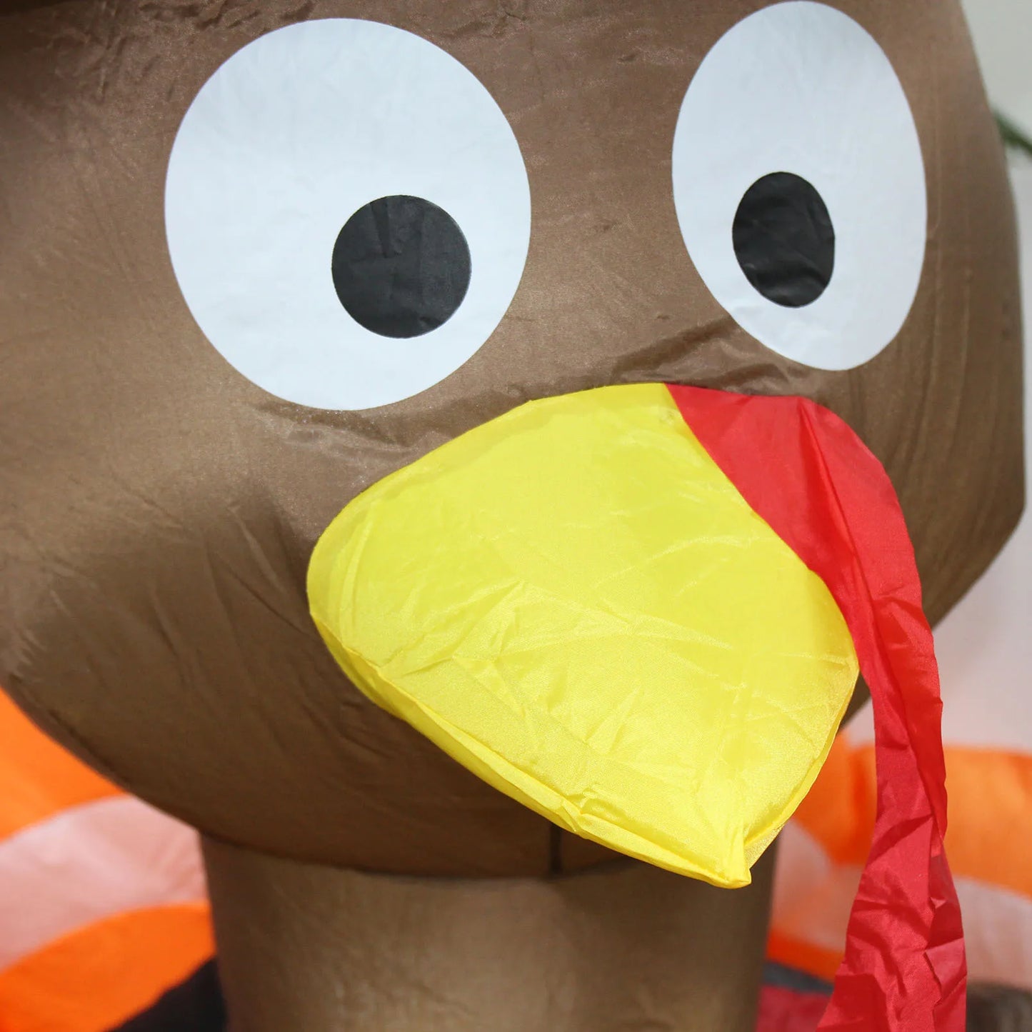 Thanksgiving Inflatable Turkey Decoration with LED Lights Suitable for Fall Harvest Party, Indoor and Outdoor Shopping Mall Yard