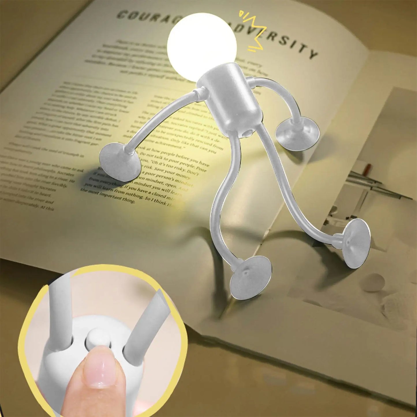 LED Night Light Fun Night Light Kids Ambient Lamp Suitable for Children Room Bedroom Decoration for Study Tabletop Living