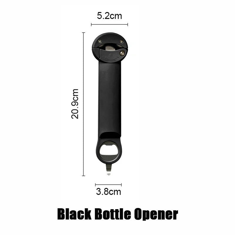 Multi-Function Bottle Opener Retractable Stainless Steel Labor-Saving Kitchen Tools Glass Jars Beer Cap Opener Magnetic Suction