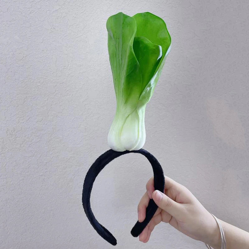 Funny Simulated Fruit Vegetable Hair Hoop Bread Carrot Banana Hairband Pepper Headband Birthday Cosplay Halloween Headwear