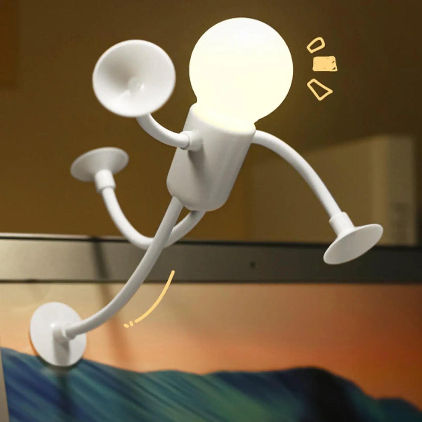 LED Night Light Fun Night Light Kids Ambient Lamp Suitable for Children Room Bedroom Decoration for Study Tabletop Living