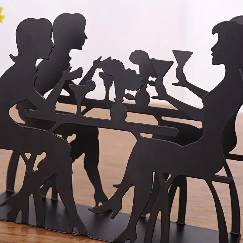 Black Paper Towel Holder Cake Tissue Storage Rack Toilet Napkin for Table Modern Home Decor