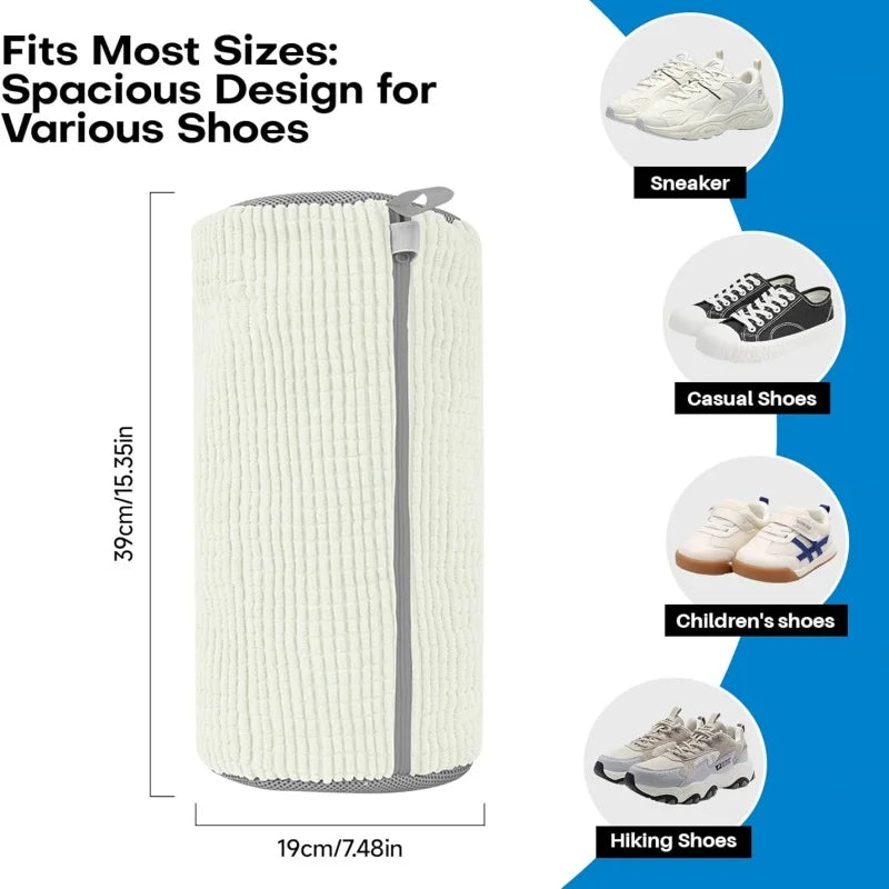 Reusable Shoe Cleaning Bags for Washer and Dryer Shoe Washer Laundry Bags Stain Cleaning Kit for Sneakers Tennis Shoes