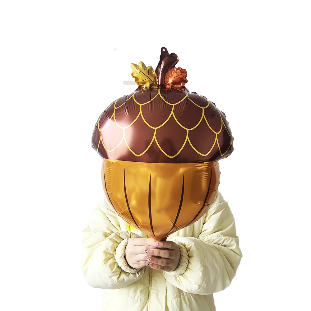 Thanksgiving Theme Party Decorations Maple Leaf Nut Squirrel Balloons Jungle Animals Party Decor Supplies Kids Gifts