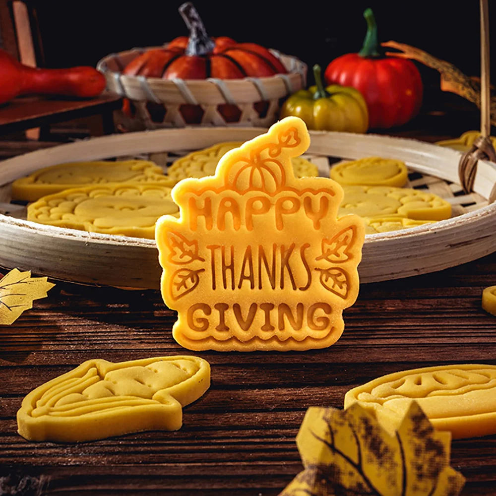 Thanksgiving Theme Cookie Molds Fondant Cutter Pastry Decoration Mold Kitchen DIY Baking Supplies