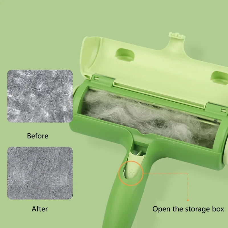 New Cat Hair Removal Brush Large Pet Fluff Removal Roller Portable Washable Cat Dog Lint Furniture Sofa Cleaning Tool Reusable