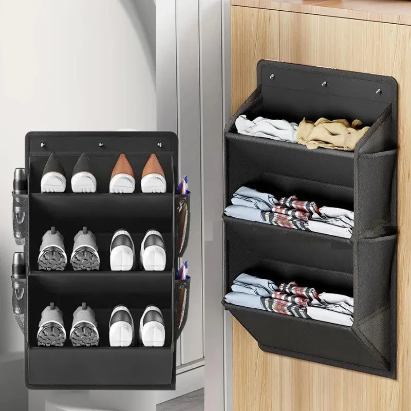 Over Door Hanging Organizer Shoe Storage Bag Multi-Pocket RV Wall Mount No Tools Space Saving Utility