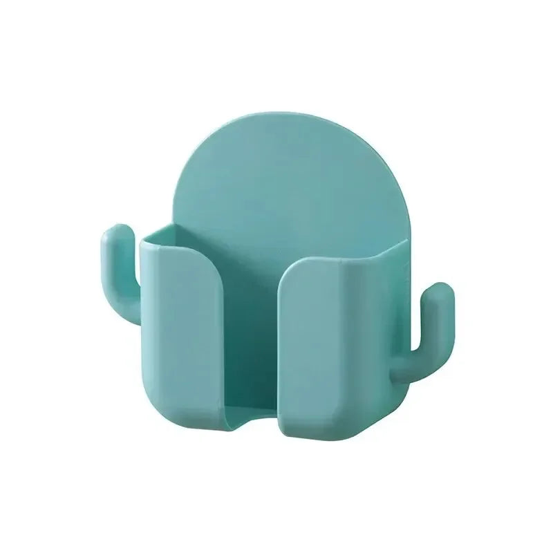 1pcs Punch-free Mobile Phone Holder Wall Mount Stand Remote Control Organizer Storage Box Charging Bedside Container Rack Gift