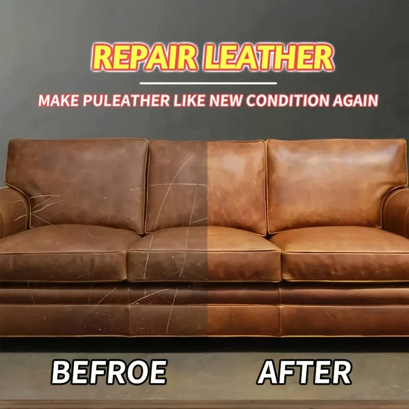 Multi-functional Faux Leather Care Kit-Faux Leather Seat Conditioner and Protector,Interior Polish and Restoration Paste for Car