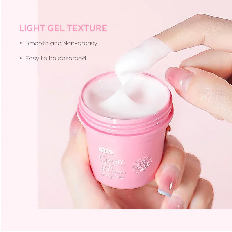 Japan Sakura Face Cream Whitening Anti Aging Shrink Pores Cosmetics Moisturizing Cherry Blossom Essence Facial Lotion Emulsions