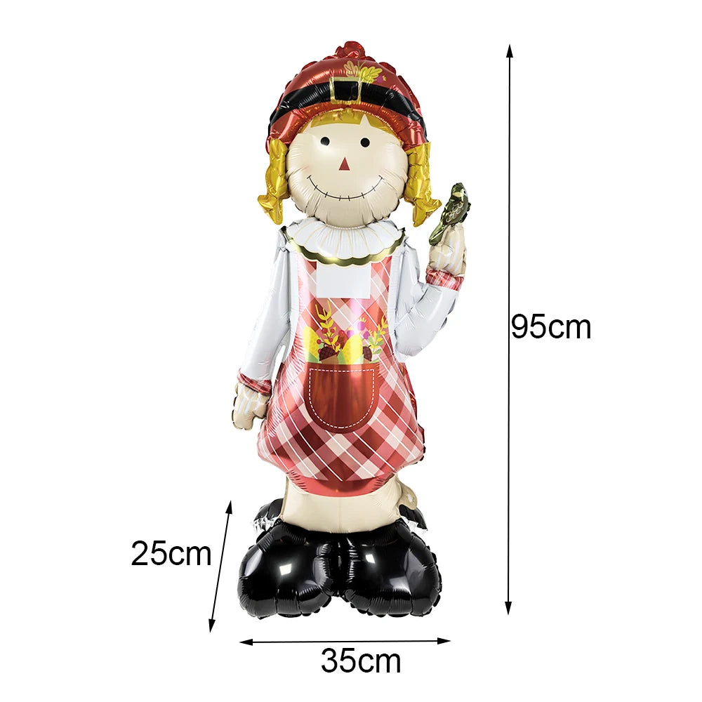 Thanksgiving Theme Party Decorations Maple Leaf Nut Squirrel Balloons Jungle Animals Party Decor Supplies Kids Gifts