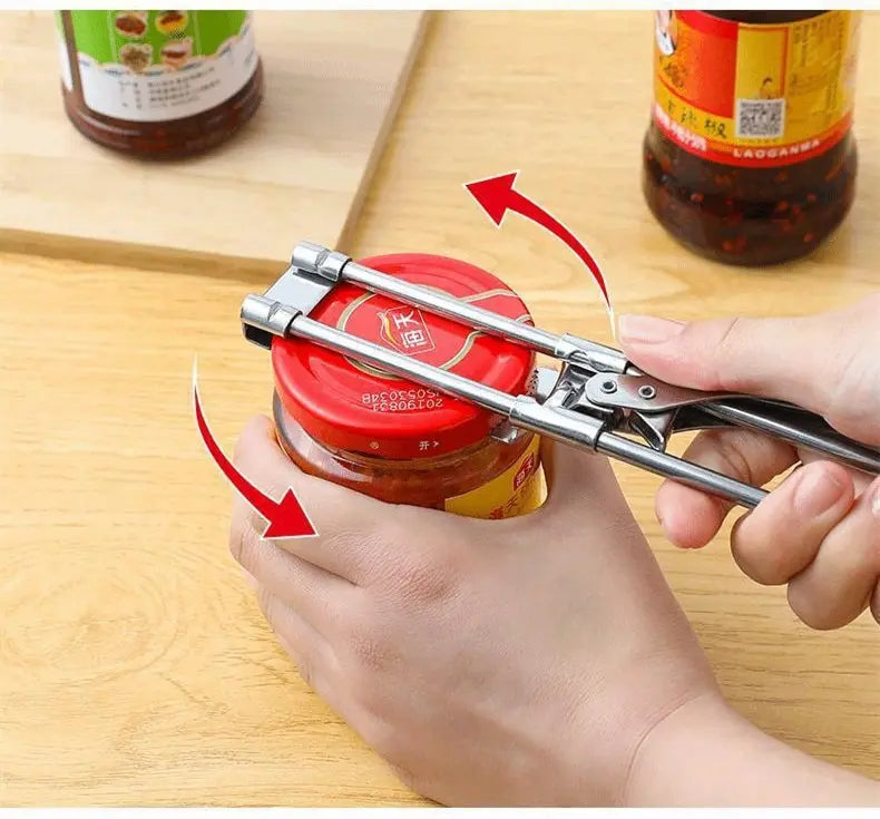 Multi-Function Bottle Opener Retractable Stainless Steel Labor-Saving Kitchen Tools Glass Jars Beer Cap Opener Magnetic Suction